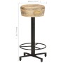Taburetes de cocina 2 unidades madera maciza de mango 66 cm de vidaXL, Taburetes de cocina - Ref: Foro24-321962, Precio: 147,...