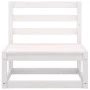 2-piece garden furniture set with white pine wood cushions by vidaXL, Modular outdoor sofas - Ref: Foro24-805756, Price: 139,...