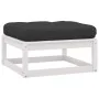 2-piece garden furniture set with white pine wood cushions by vidaXL, Modular outdoor sofas - Ref: Foro24-805756, Price: 139,...