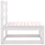 Set de muebles de jardín 2 pzas con cojines madera pino blanco de vidaXL, Sofás modulares de exterior - Ref: Foro24-805761, P...