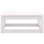 Set de muebles de jardín 2 pzas con cojines madera pino blanco de vidaXL, Sofás modulares de exterior - Ref: Foro24-805761, P...