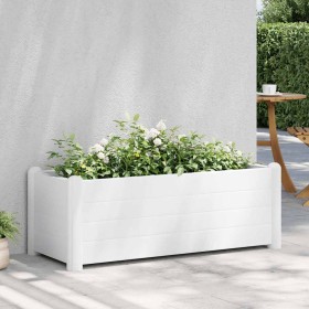 Arriate elevado de jardín PP blanco 100x43x35 cm en Macetas y jardineras | Comprar online en Foru.es