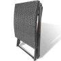 Taburete plegable ratán sintético negro de vidaXL, Otomanas de exterior - Ref: Foro24-41788, Precio: 42,39 €, Descuento: %