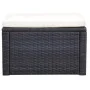 Taburete otomana poli ratán 53x53x30 cm marrón de vidaXL, Otomanas - Ref: Foro24-42670, Precio: 49,84 €, Descuento: %