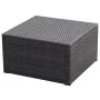 Taburete otomana poli ratán 53x53x30 cm marrón de vidaXL, Otomanas - Ref: Foro24-42670, Precio: 49,84 €, Descuento: %