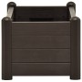 Arriate elevado de jardín PP color moca 100x43x35 cm en Macetas y jardineras | Comprar online en Foru.es