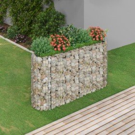 Arriate de gaviones de hierro galvanizado 190x50x100 cm en Macetas y jardineras | Comprar online en Foru.es
