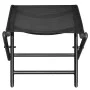 Reposapies plegable aluminio y textileno negro de vidaXL, Taburetes y sillas plegables - Ref: Foro24-41742, Precio: 60,27 €, ...