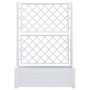 Jardinera con enrejado PP blanca 100x43x142 cm en Macetas y jardineras | Comprar online en Foru.es