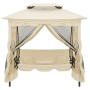 Banco columpio cenador blanco crema de vidaXL, Balancines de jardín - Ref: Foro24-43239, Precio: 347,32 €, Descuento: %