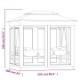 Banco columpio cenador blanco crema de vidaXL, Balancines de jardín - Ref: Foro24-43239, Precio: 347,32 €, Descuento: %