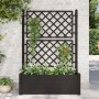 Jardinera con enrejado PP gris antracita 100x43x142 cm en Macetas y jardineras | Comprar online en Foru.es