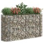 Arriate de gaviones de hierro galvanizado 190x50x100 cm en Macetas y jardineras | Comprar online en Foru.es