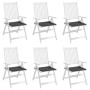 Cojines sillas de jardín 6 uds tela Oxford antracita 40x40x4 cm en Decoración | Comprar online en Foru.es