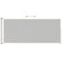 Toldo lateral retráctil de jardín crema 180x500 cm de vidaXL, Sombrillas - Ref: Foro24-313406, Precio: 96,13 €, Descuento: %