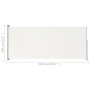 Toldo lateral retráctil de jardín crema 180x500 cm de vidaXL, Sombrillas - Ref: Foro24-313406, Precio: 96,13 €, Descuento: %