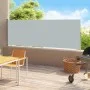 Toldo lateral retráctil de jardín gris 180x500 cm de vidaXL, Sombrillas - Ref: Foro24-313407, Precio: 92,60 €, Descuento: %