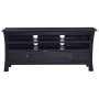 Mueble para TV madera maciza de caoba negro café 100x30x45 cm de vidaXL, Muebles TV - Ref: Foro24-288305, Precio: 164,37 €, D...
