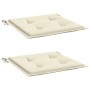 Cojines de silla de jardín 2 uds tela Oxford crema 40x40x4 cm en Decoración | Comprar online en Foru.es