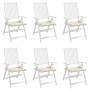 Cojines de silla de jardín 6 uds tela Oxford crema 40x40x4 cm en Decoración | Comprar online en Foru.es