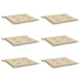 Cojines de silla de jardín 6 uds tela Oxford beige 40x40x4 cm en Decoración | Comprar online en Foru.es