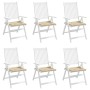 Cojines de silla de jardín 6 uds tela Oxford beige 40x40x4 cm en Decoración | Comprar online en Foru.es