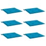 Cojines de silla de jardín 6 uds tela Oxford azul 40x40x4 cm en Decoración | Comprar online en Foru.es
