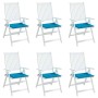 Cojines de silla de jardín 6 uds tela Oxford azul 40x40x4 cm en Decoración | Comprar online en Foru.es