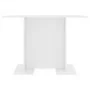 Mesa de comedor de madera contrachapada blanco 110x60x75 cm de vidaXL, Mesas de cocina y de comedor - Ref: Foro24-800243, Pre...