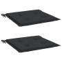 Cojines de silla de jardín 2 uds tela Oxford negro 40x40x4 cm en Decoración | Comprar online en Foru.es