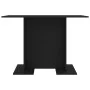 Mesa de comedor de madera contrachapada negro 110x60x75 cm de vidaXL, Mesas de cocina y de comedor - Ref: Foro24-800244, Prec...