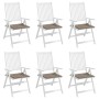 Cojines de silla de jardín 6 uds tela Oxford taupé 40x40x4 cm en Decoración | Comprar online en Foru.es