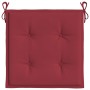 Cojines silla de jardín 4 uds tela Oxford rojo tinto 40x40x4 cm en Decoración | Comprar online en Foru.es