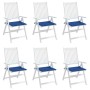 Cojines de silla de jardín 6 uds tela Oxford azul 40x40x4 cm en Decoración | Comprar online en Foru.es