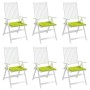 Cojines de silla de jardín 6 uds tela Oxford verde 40x40x4 cm en Decoración | Comprar online en Foru.es
