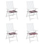 Cojines de silla de jardín 4 uds tela a cuadros rojo 40x40x4 cm en Decoración | Comprar online en Foru.es