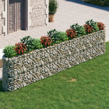 Arriate de gaviones de hierro galvanizado 470x50x100 cm en Macetas y jardineras | Comprar online en Foru.es