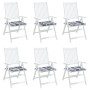 Cojines de silla de jardín 6 uds tela a cuadros gris 40x40x4 cm en Decoración | Comprar online en Foru.es