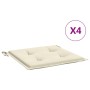 Cojines de silla de jardín 4 uds tela Oxford crema 50x50x4 cm en Decoración | Comprar online en Foru.es