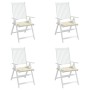 Cojines de silla de jardín 4 uds tela Oxford crema 50x50x4 cm en Decoración | Comprar online en Foru.es