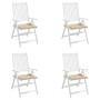 Cojines de silla de jardín 4 uds tela Oxford beige 50x50x4 cm en Decoración | Comprar online en Foru.es