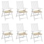 Cojines de silla de jardín 6 uds tela Oxford beige 50x50x4 cm en Decoración | Comprar online en Foru.es