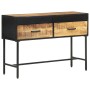 Mesa consola de madera rugosa de mango 110x35x75 cm de vidaXL, Mesas auxiliares - Ref: Foro24-288473, Precio: 150,42 €, Descu...