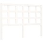Estructura cama de matrimonio con cabecero madera maciza blanco de vidaXL, Camas y somieres - Ref: Foro24-3193957, Precio: 13...