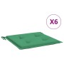 Cojines de silla de jardín 6 uds tela Oxford verde 50x50x4 cm en Decoración | Comprar online en Foru.es
