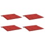 Cojines de silla de jardín 4 uds tela Oxford rojo 50x50x4 cm en Decoración | Comprar online en Foru.es