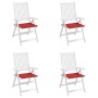 Cojines de silla de jardín 4 uds tela Oxford rojo 50x50x4 cm en Decoración | Comprar online en Foru.es