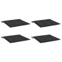 Cojines de silla de jardín 4 uds tela Oxford negro 50x50x4 cm en Decoración | Comprar online en Foru.es