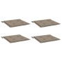 Cojines de silla de jardín 4 uds tela Oxford taupé 50x50x4 cm en Decoración | Comprar online en Foru.es