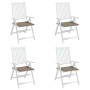 Cojines de silla de jardín 4 uds tela Oxford taupé 50x50x4 cm en Decoración | Comprar online en Foru.es